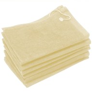 16X24 Beige Fingertip towels with Grommet